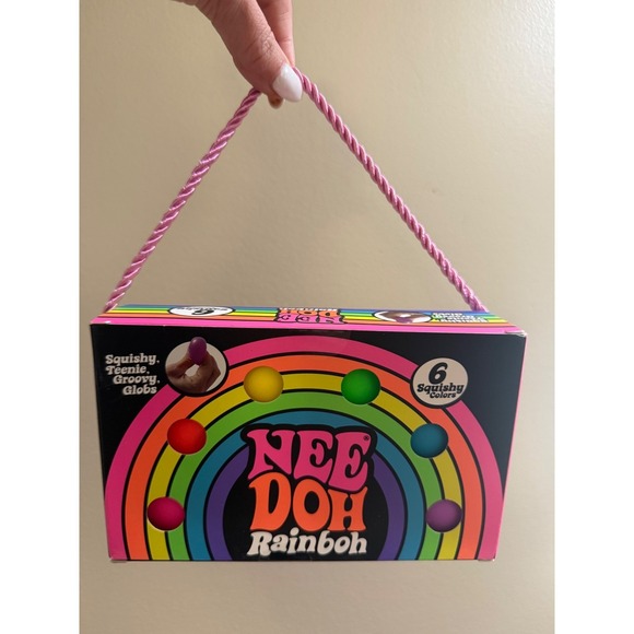 Schylling Other - NeeDoh Rainboh Squishy Fidget Nee Doh Rainbow Teenie Groovy Globs 6 Pack NEW